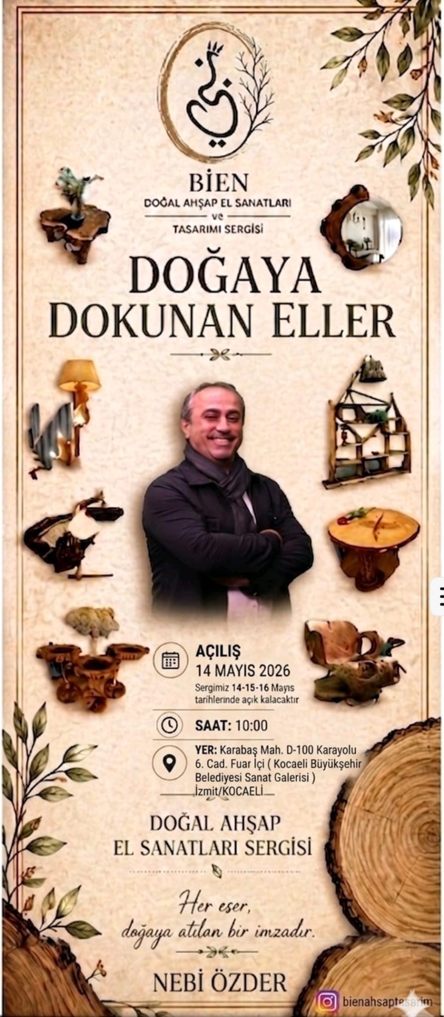 KOCAELİ’DE SANAT VE DOĞA BULUŞMASI: 130 ESERLİK DEV AHŞAP SERGİSİ KAPILARINI AÇIYOR