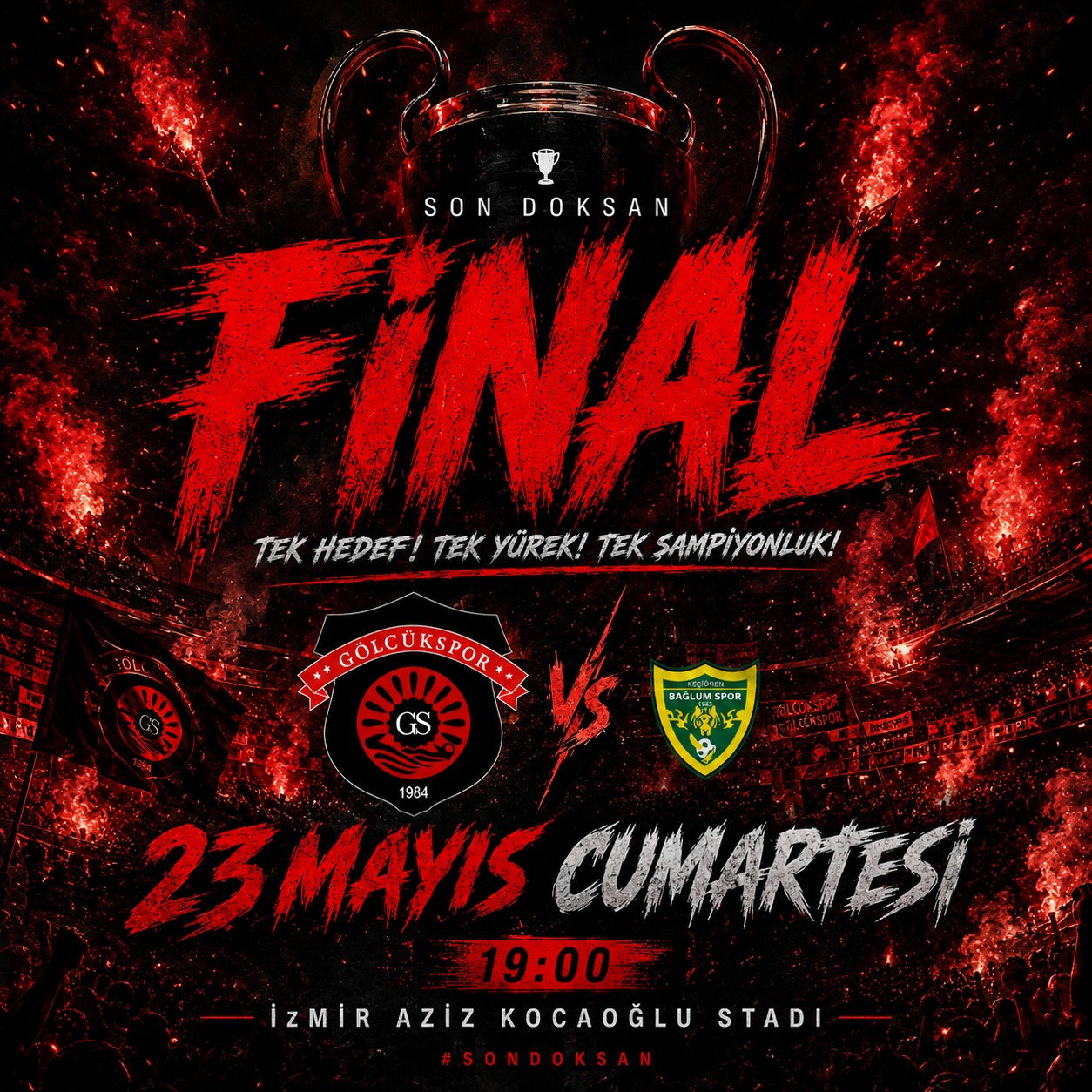 GÖLCÜKSPOR FİNAL İÇİN SAHAYA ÇIKIYOR